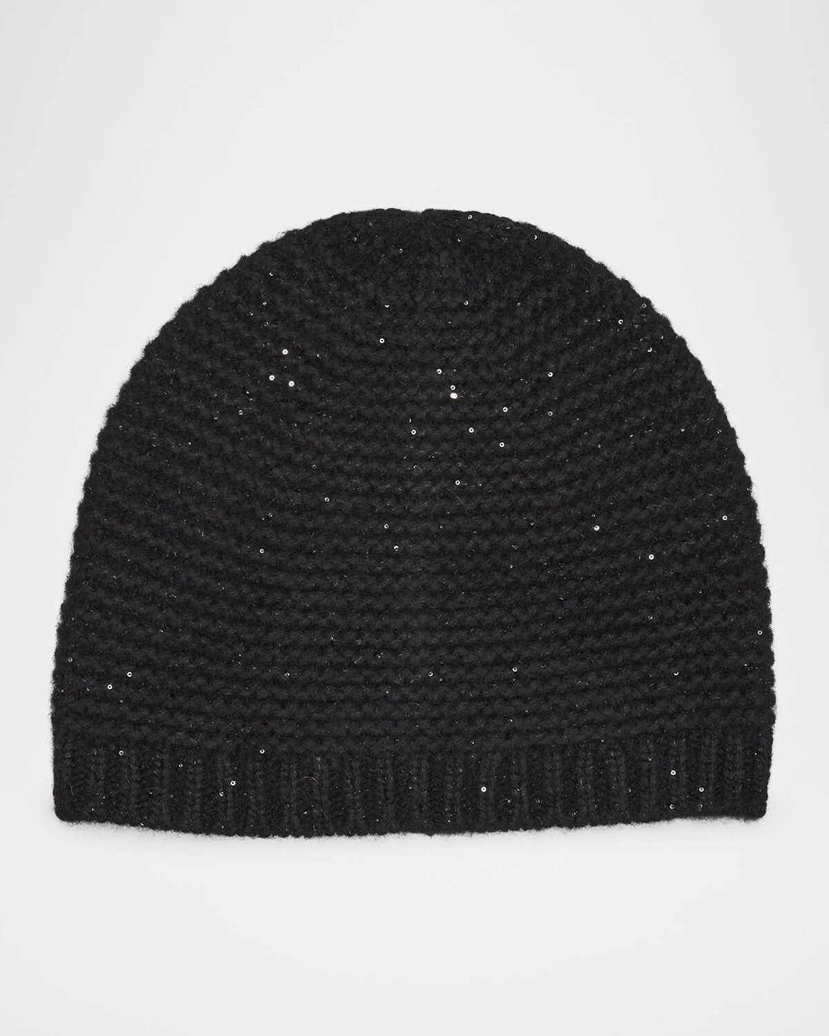 

Шапка из смеси кашемира с пайетками Sofia Cashmere, цвет Blk