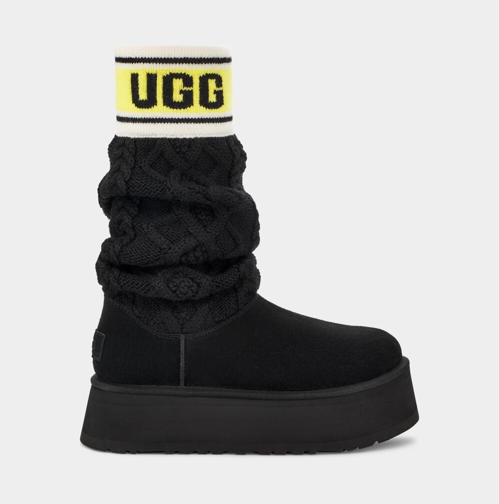 

Сапоги Classic Sweater Letter UGG, черный