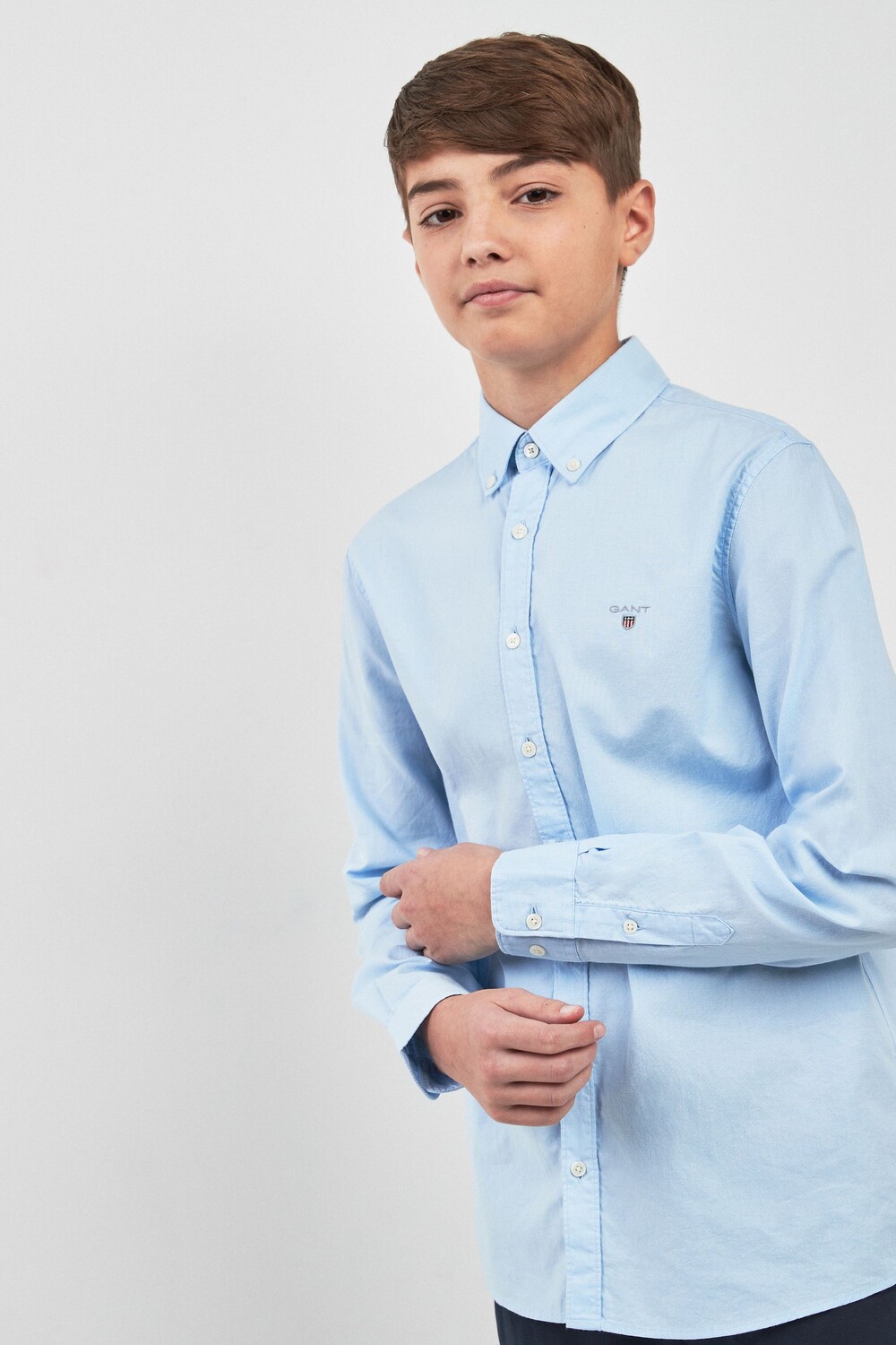 

Архивная оксфордская рубашка с логотипом GANT, синий