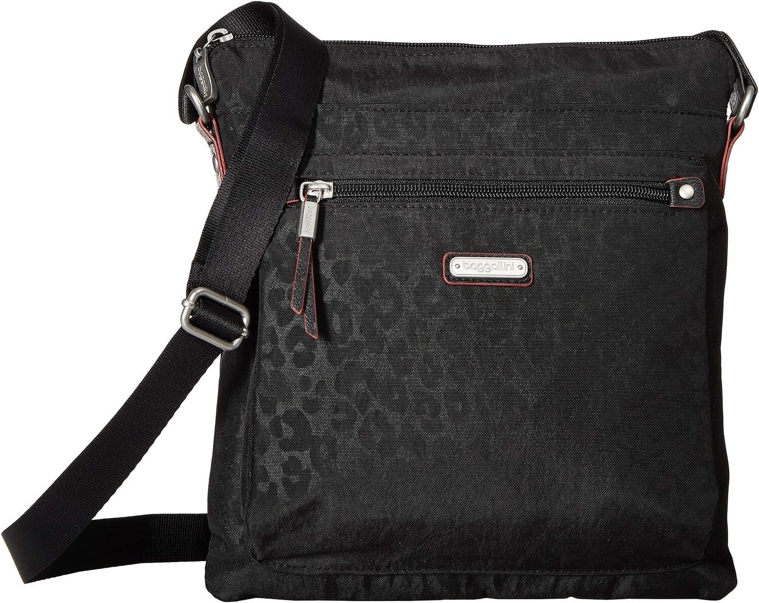 

Сумка Go Bagg with RFID Phone Wristlet Baggallini, цвет Black Cheetah