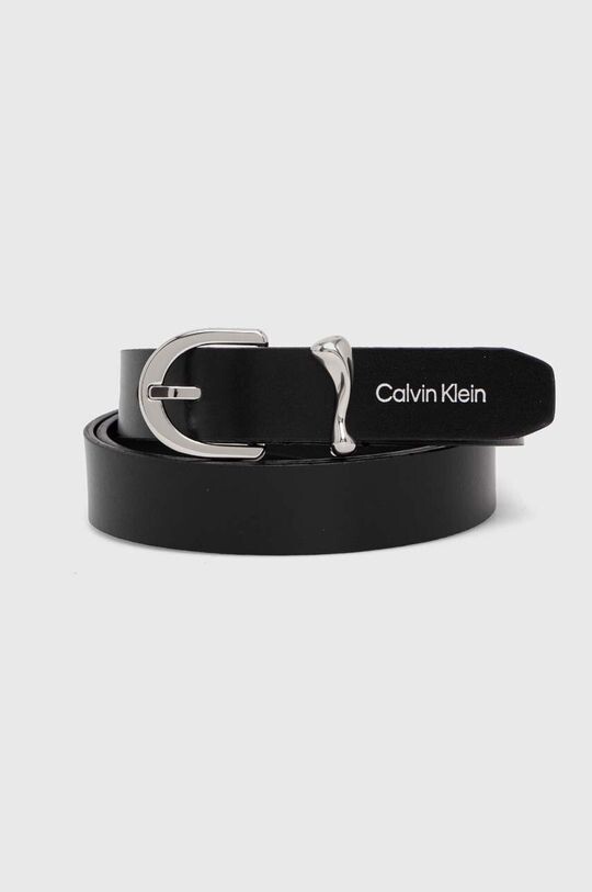 

Кожаный ремень Calvin Klein, черный