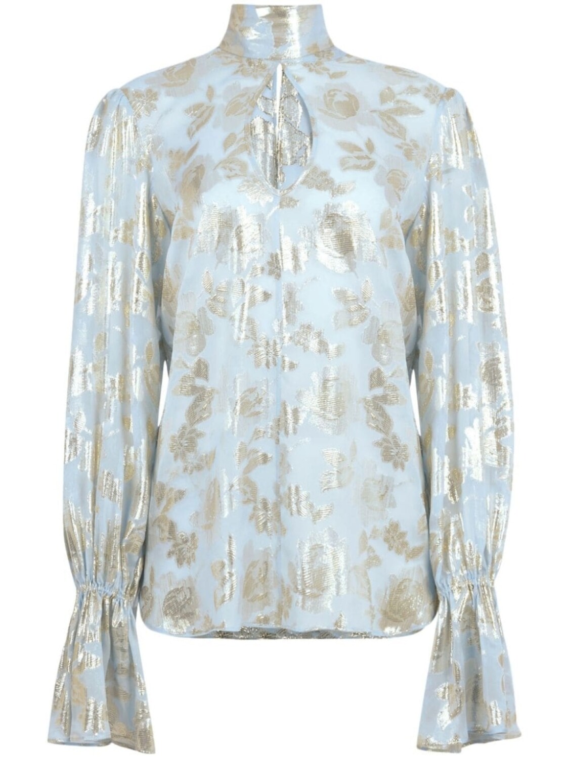 

Nina Ricci блузка с цветочным декором, синий