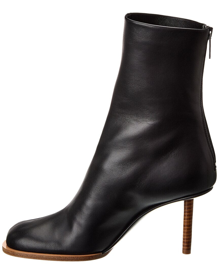 

Кожаные ботильоны Jacquemus Les Bottines Rond Carre, черный