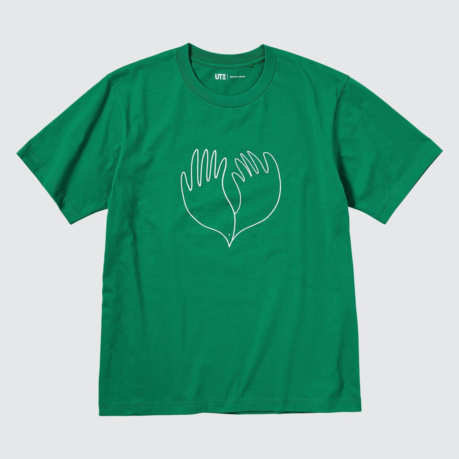 

Футболка Uniqlo Peace For All Christophe Lemaire, зеленый