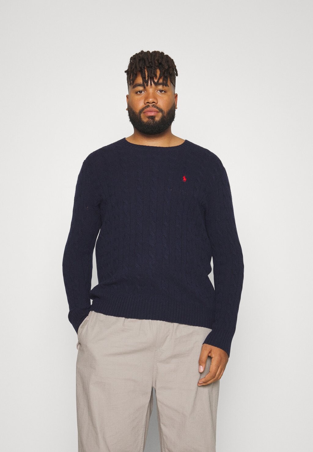 

Свитер ДЛИННЫЙ РУКАВ Polo Ralph Lauren Big & Tall, темно-синий охотник