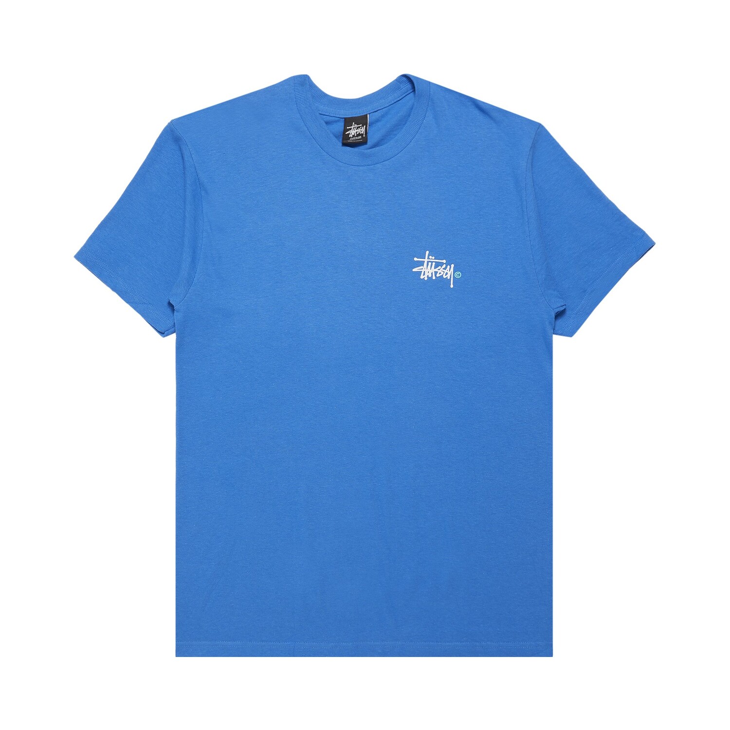 

Футболка с логотипом Stussy Basic, синяя