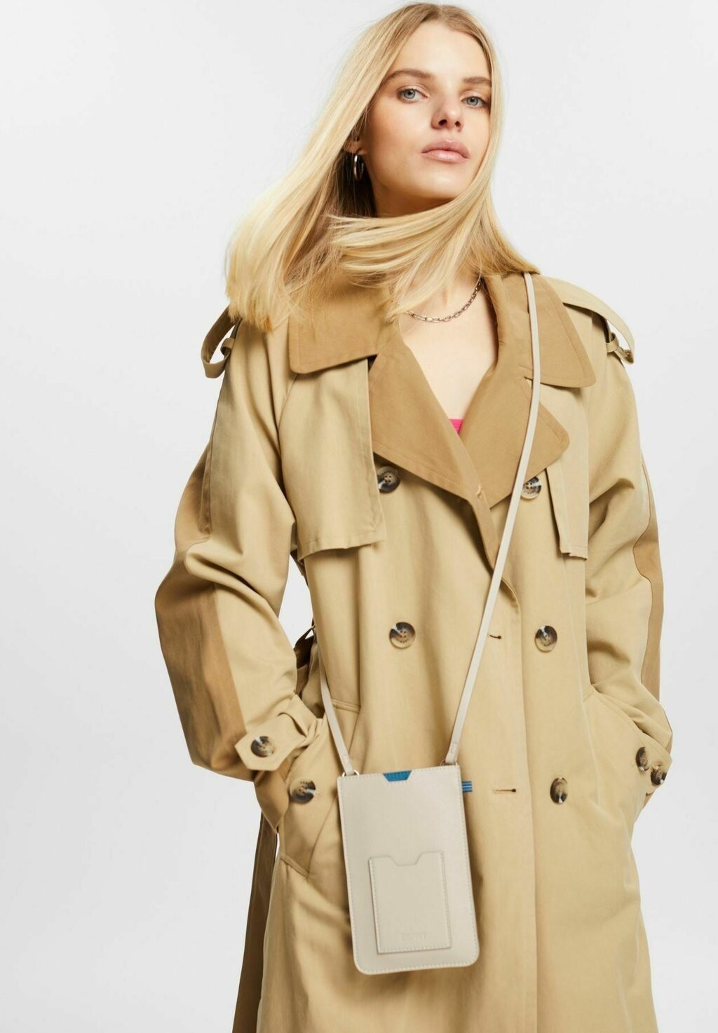 

Сумка через плечо Esprit, бежевый