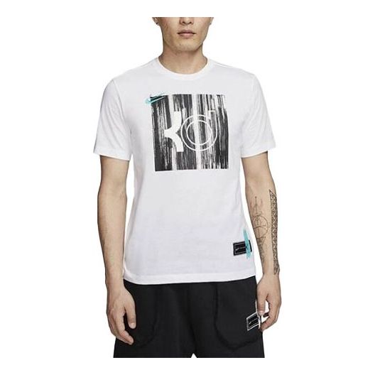 Футболка Men's Nike Casual Sports Printing Round Neck Short Sleeve White T-Shirt, мультиколор