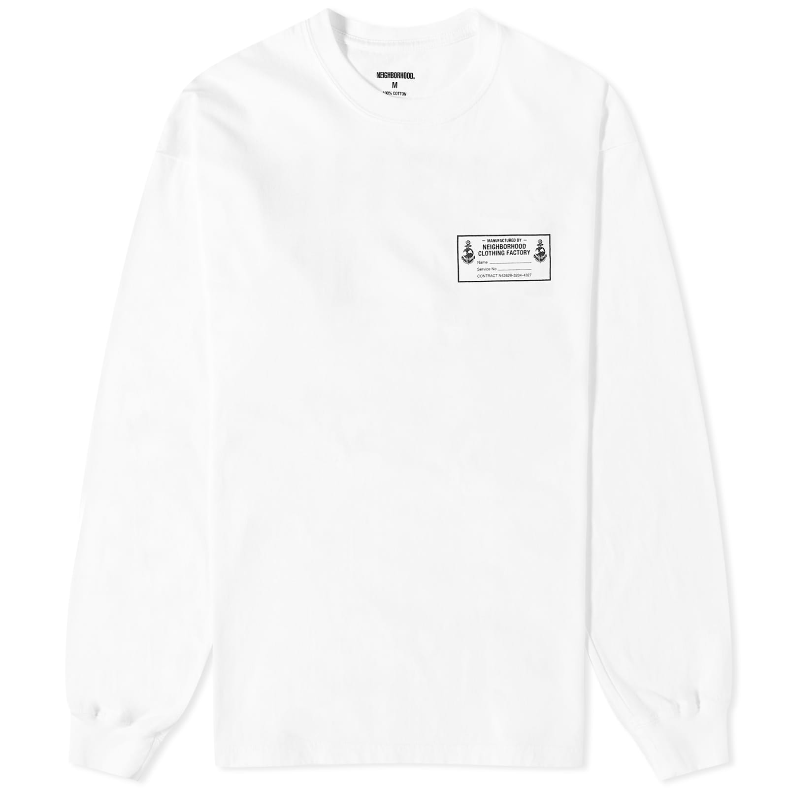 

Футболка Neighborhood Long Sleeve Ls-6, белый