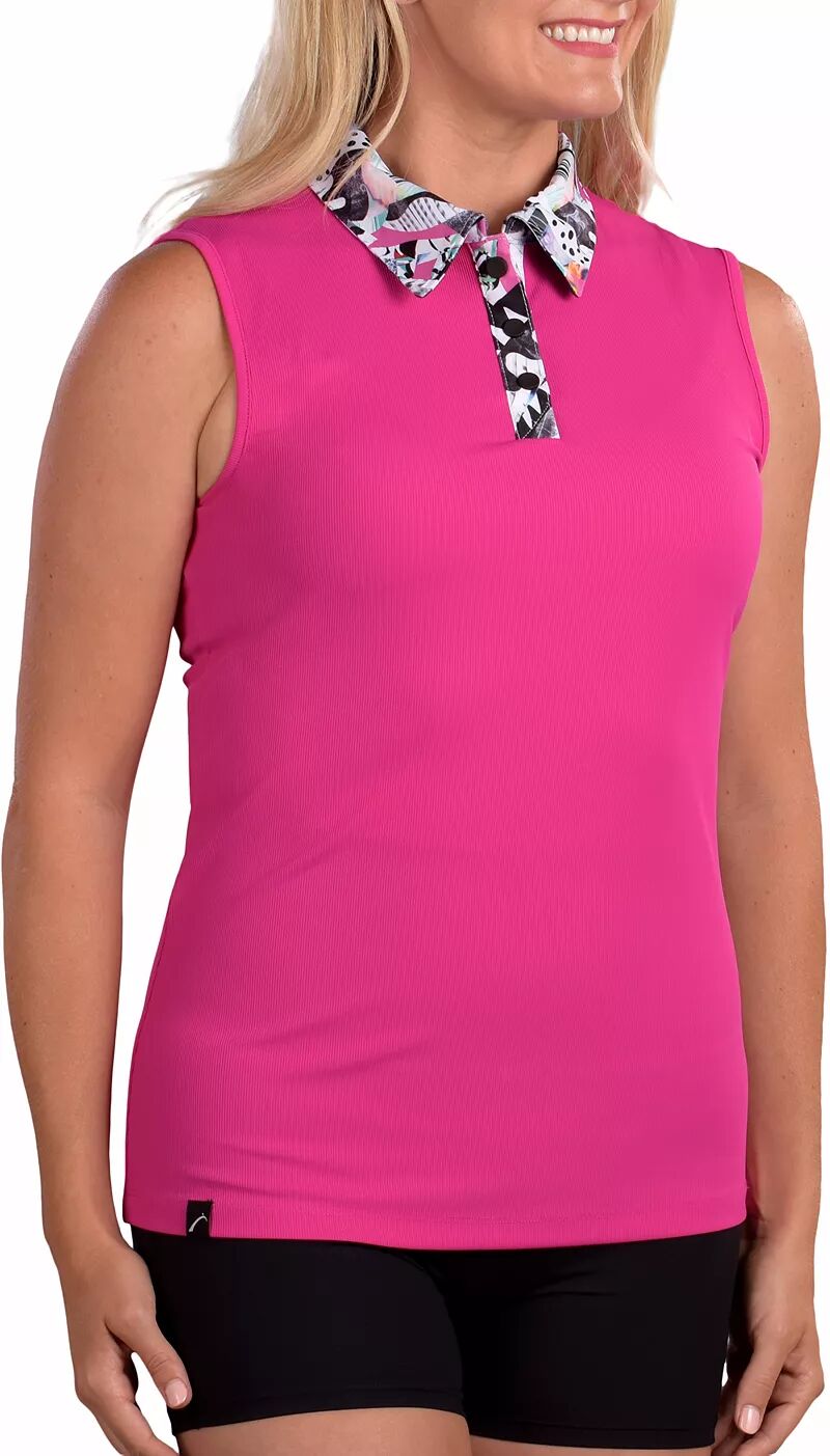 Женская футболка-поло для гольфа с принтом SwingDish Robin, розовый