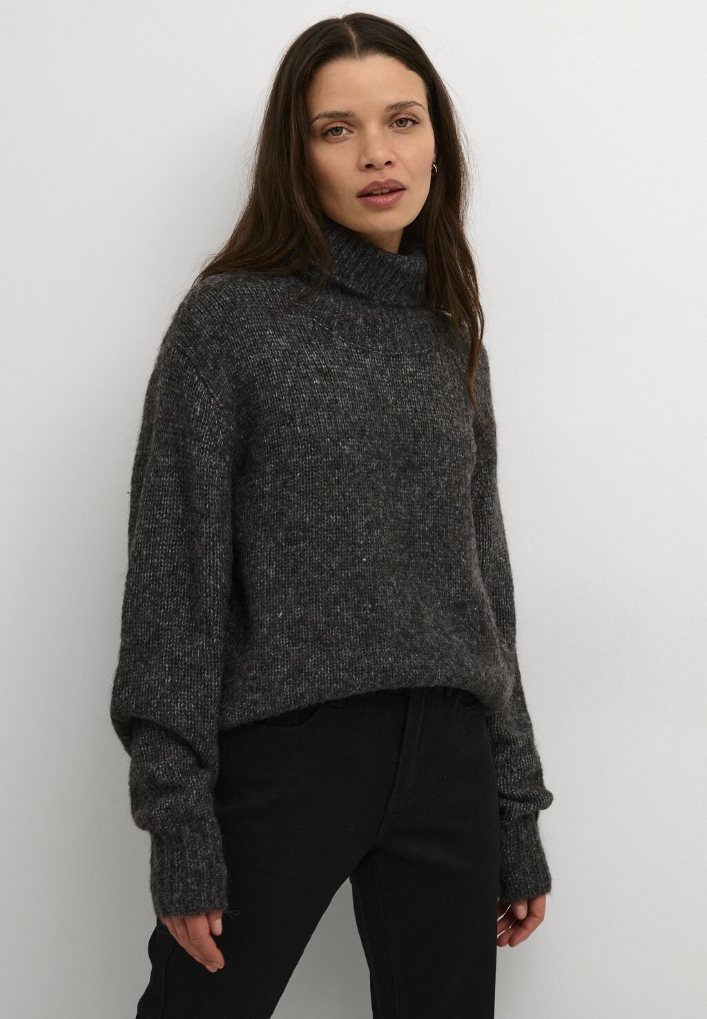 

Свитшот Kaffe KAALIOMA, цвет dark grey melange