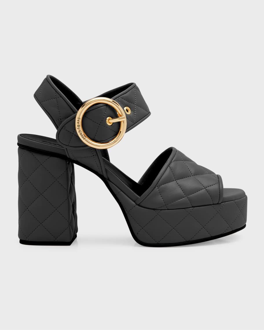 

Стеганые сандалии на платформе Jodie с ремешком на щиколотке See by Chloe