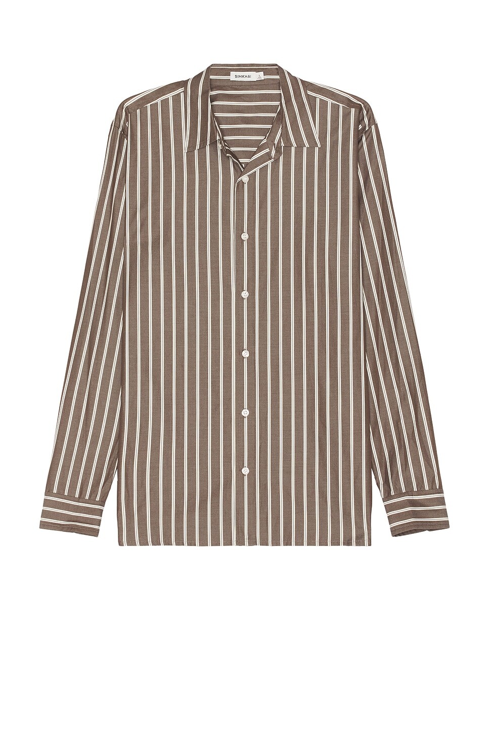 

Хендрикс Рубашка Simkhai, цвет Chocolate Stripe