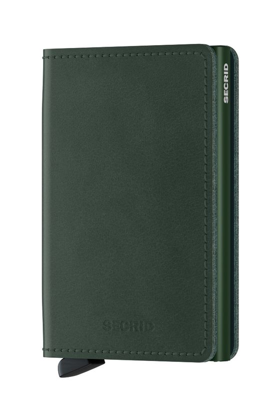 Кожаный кошелек Secrid, зеленый
