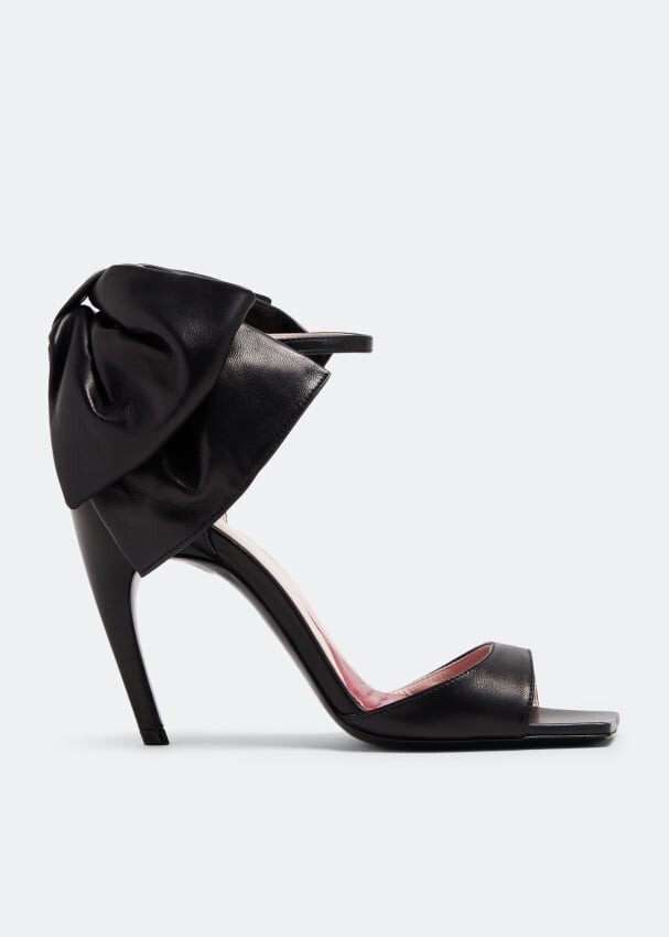 

Сандалии Roger Vivier Viv' Choc Back Bow, черный