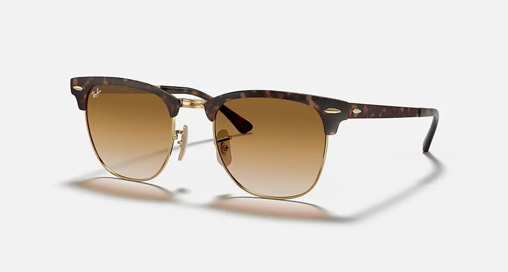 

Солнцезащитные очки Ray-Ban CLUBMASTER METAL, светло-коричневый градиент