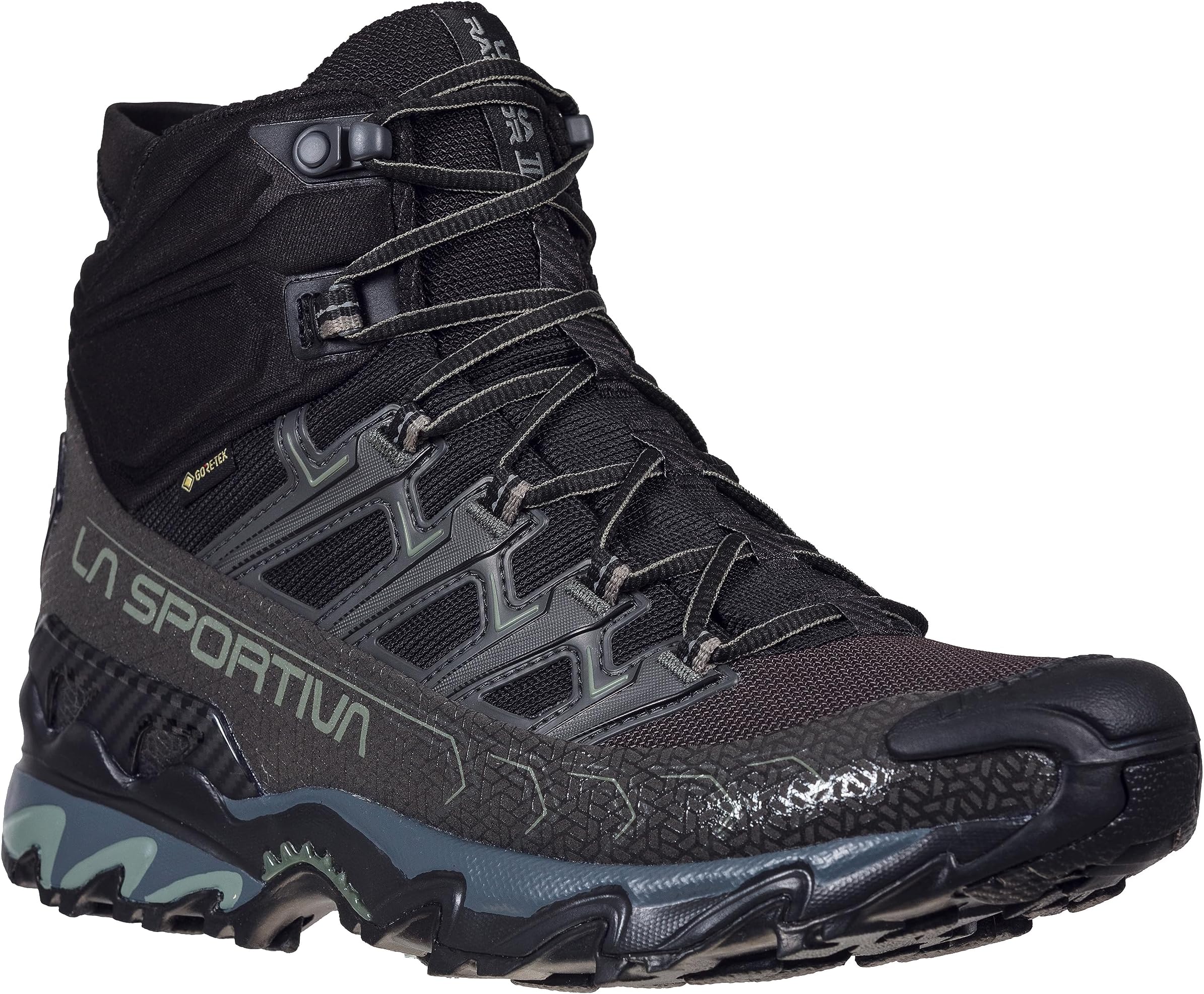 

Кроссовки Ultra Raptor Mid Leather II La Sportiva, цвет Carbon/Atlantic