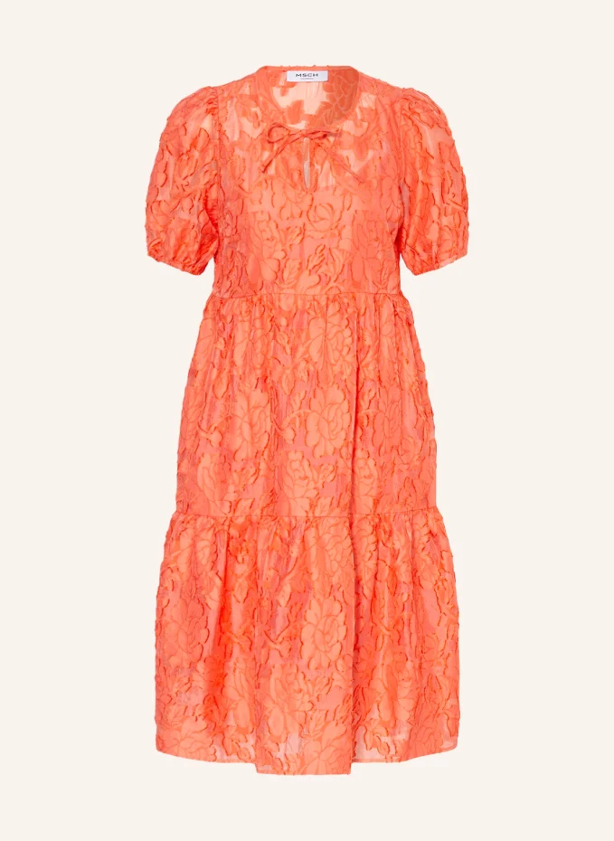 Платье мщпаве Msch Copenhagen, оранжевый