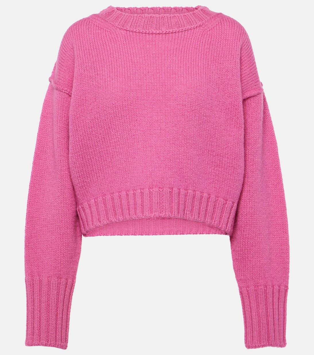 

Укороченный шерстяной свитер kryptona Acne Studios, розовый