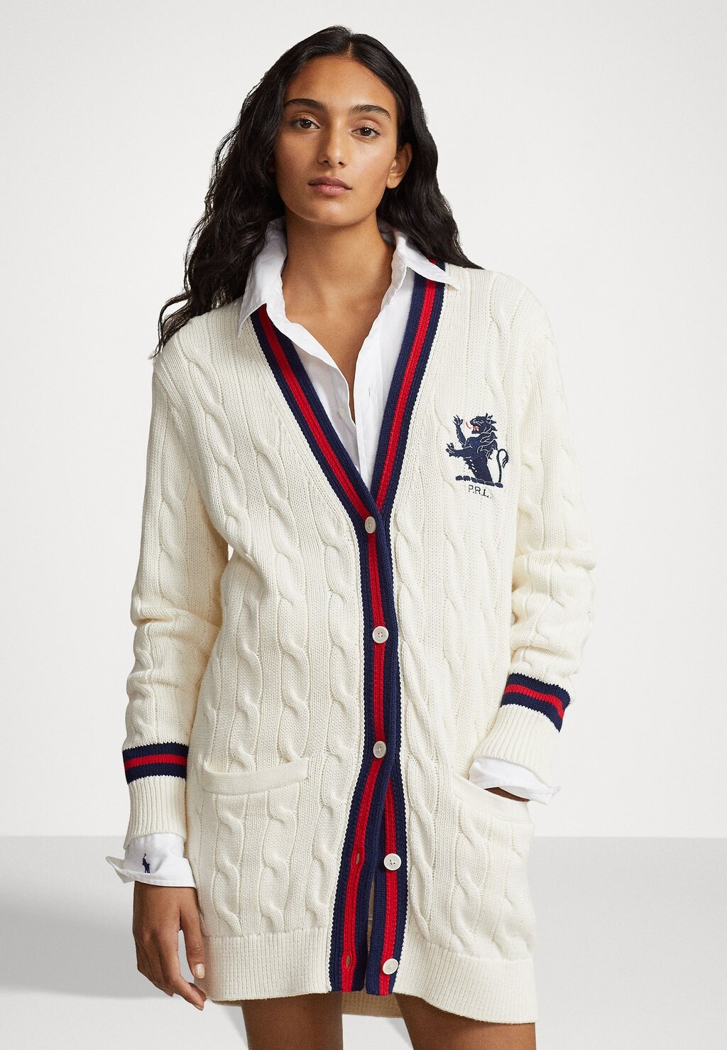 

Кардиган Long Sleeve Cardigan Polo Ralph Lauren, цвет cricket cream