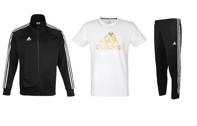 

Adidas Мужская повседневная спортивная одежда, Черный + Белый + Черный (3 шт.)