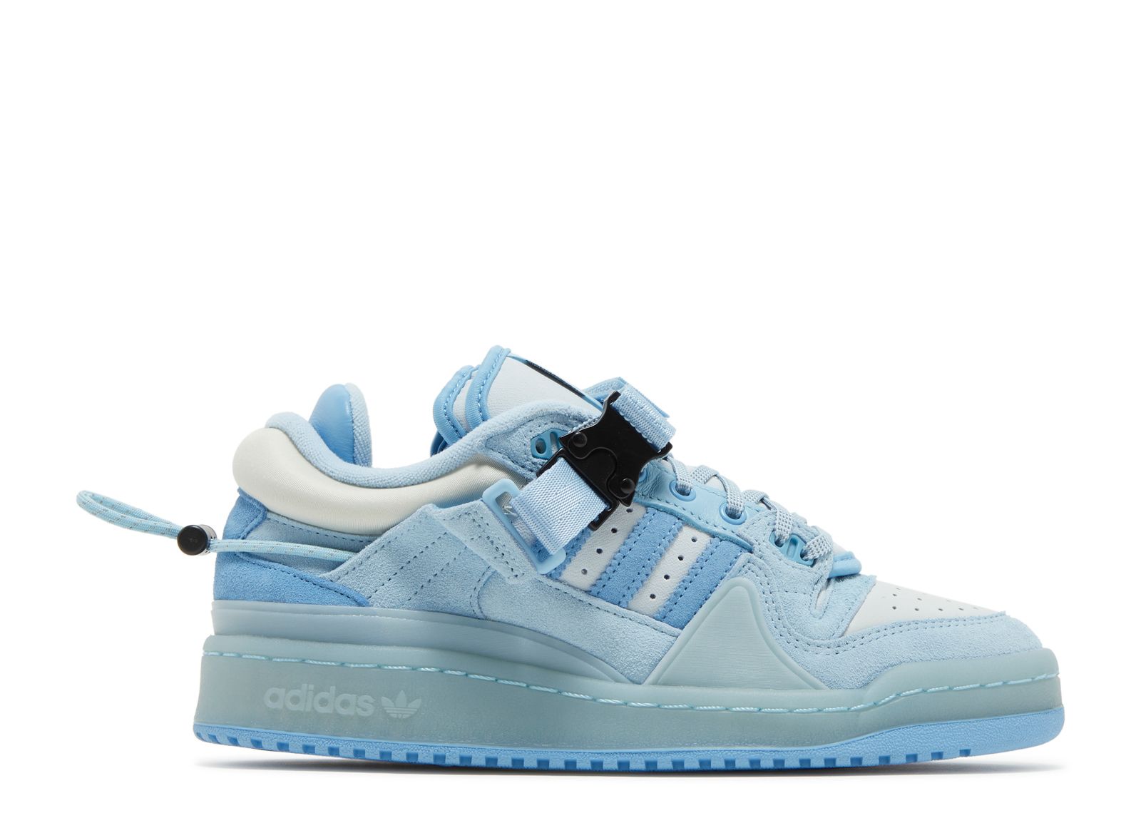 

Кроссовки adidas Bad Bunny X Forum Buckle Low Big Kid 'Blue Tint', синий