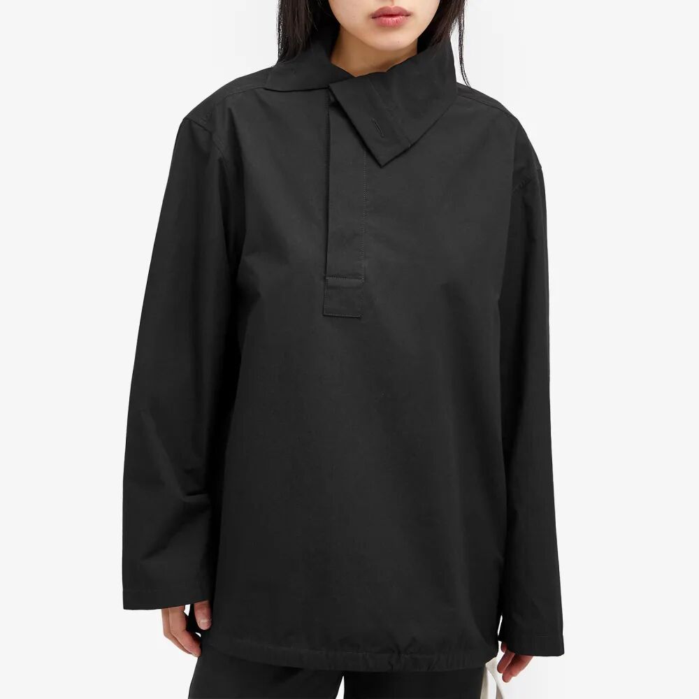 Jil Sander+ Рубашка с воротником-воронкой, черный сумка jil sander tangle small черный
