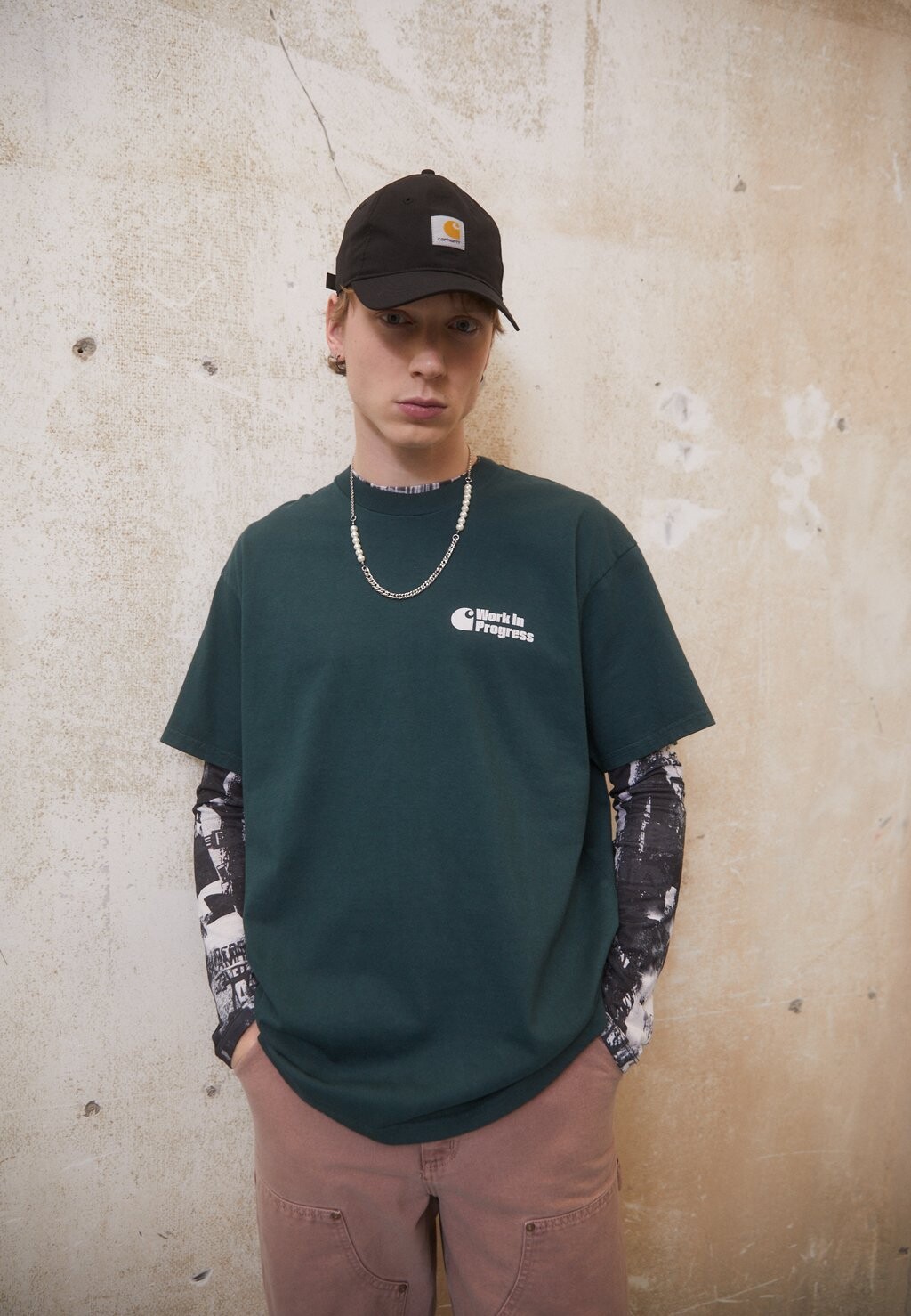 

Футболка с принтом Carhartt WIP, зеленый