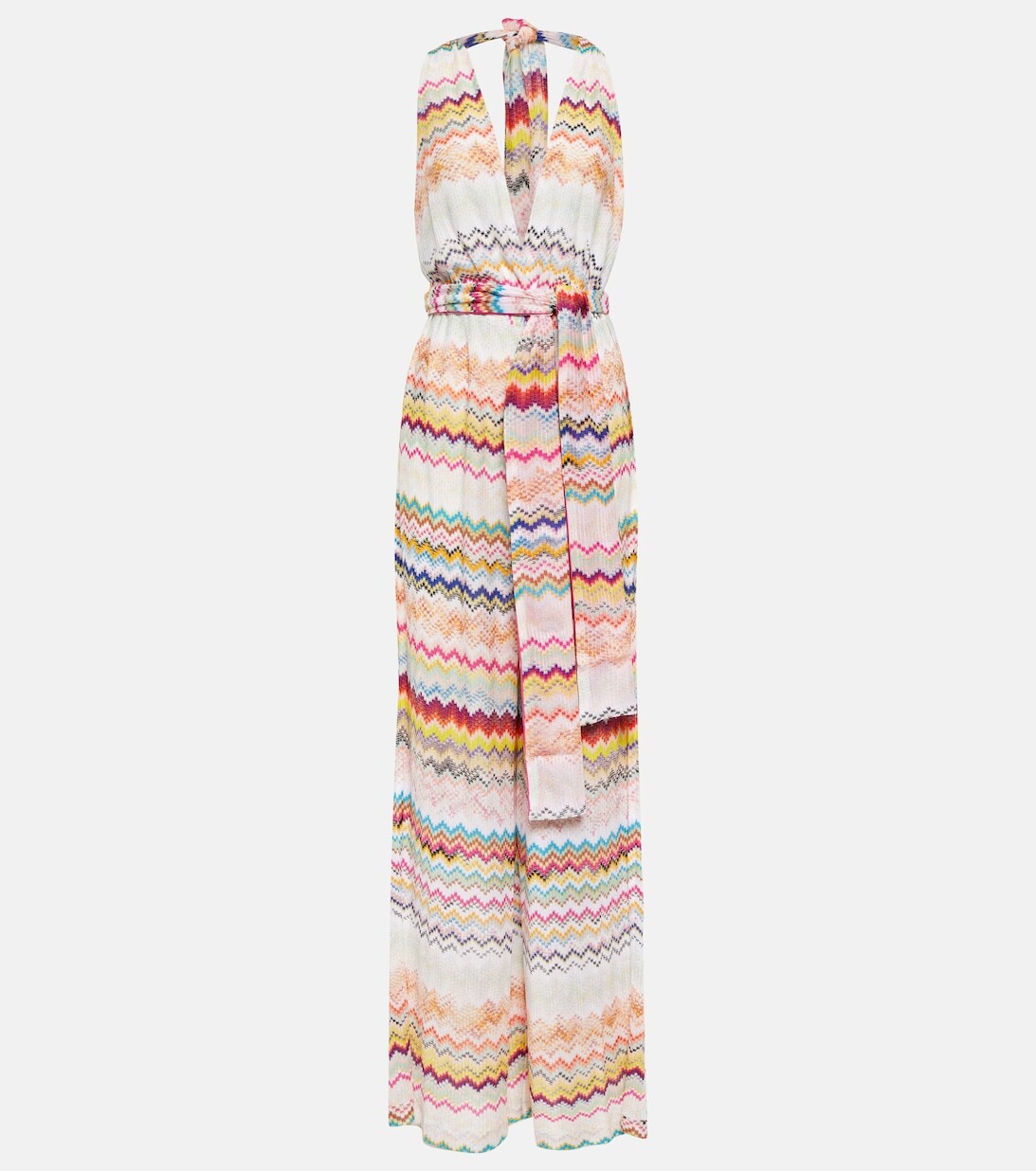 

Комбинезон с вырезом халтер и вырезом зигзаг Missoni, разноцветный