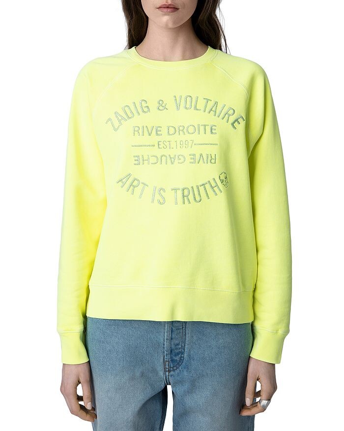 

Верхняя хлопковая толстовка с логотипом Zadig & Voltaire
