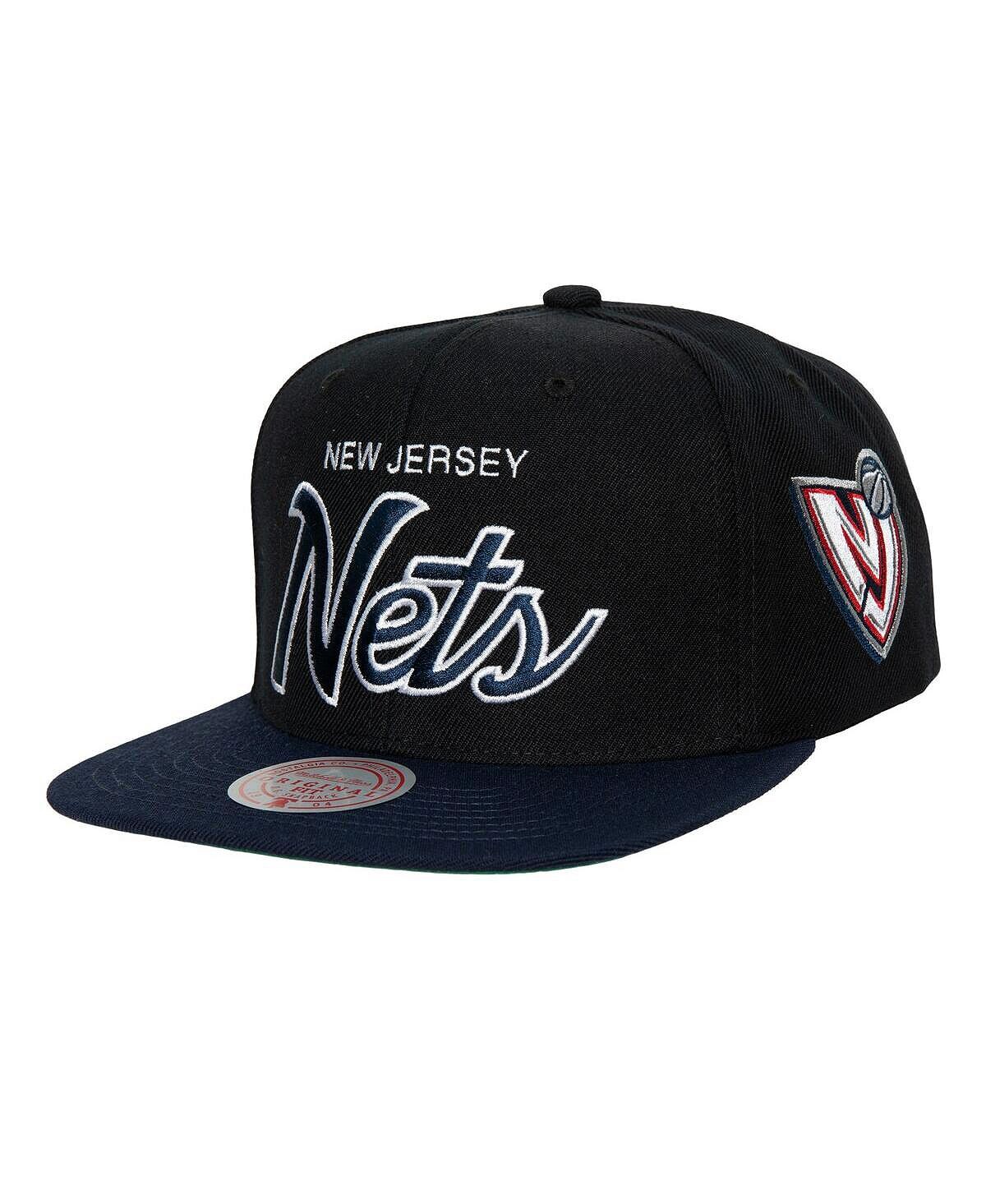 

Мужская черная кепка Snapback из Нью-Джерси Nets Hardwood Classics MVP Team Script 2.0 Mitchell & Ness