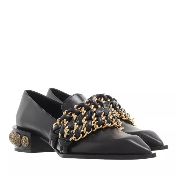 

Лоферы coin chain loafers leather Balmain, черный