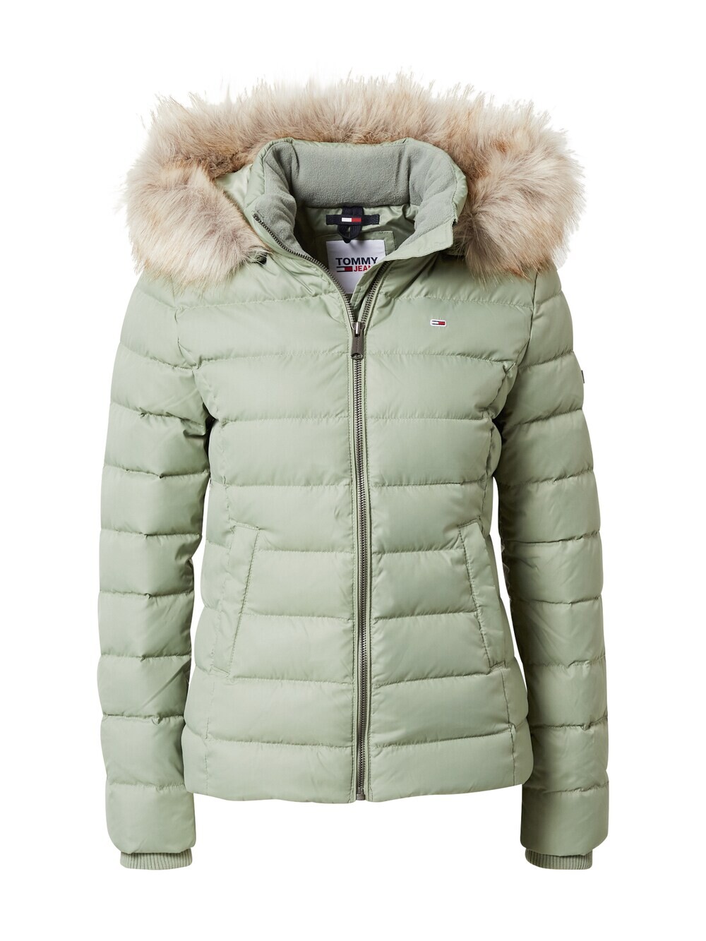 

Зимняя куртка Tommy Jeans Essential, светло-зеленый