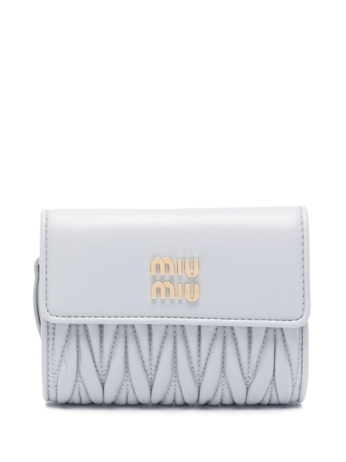 

Miu Miu стеганый кошелек, серый