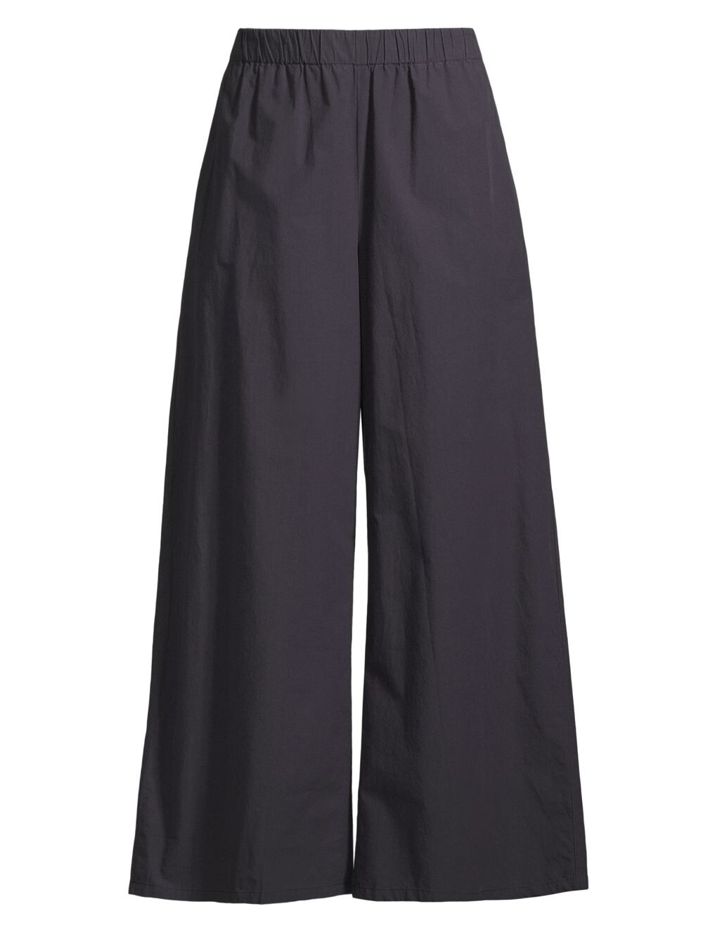 

Широкие укороченные брюки из хлопка Eileen Fisher, Серый