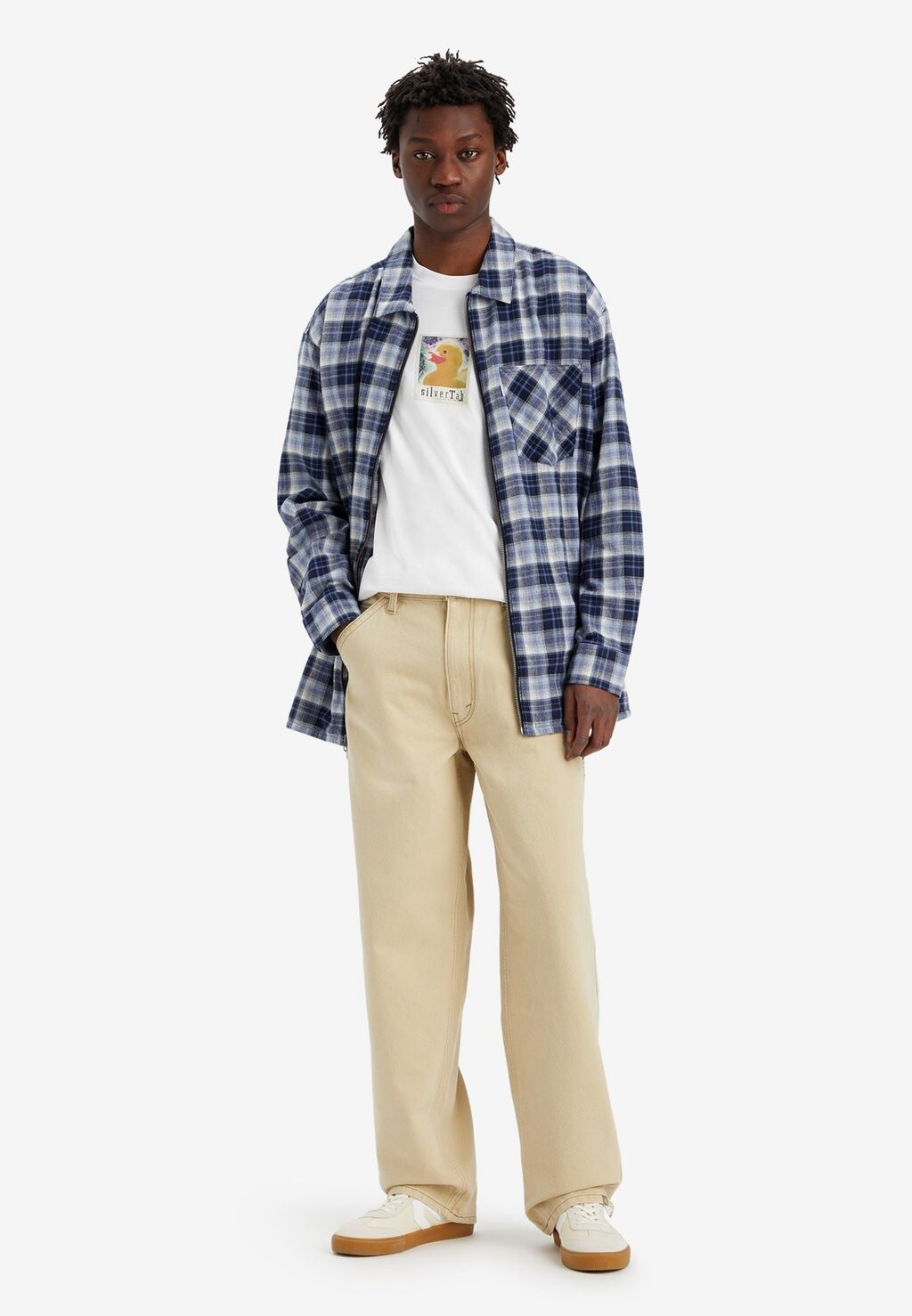 

Мешковатые джинсы Silvertab Carpenter Levi's, цвет category is beach sand, Серый