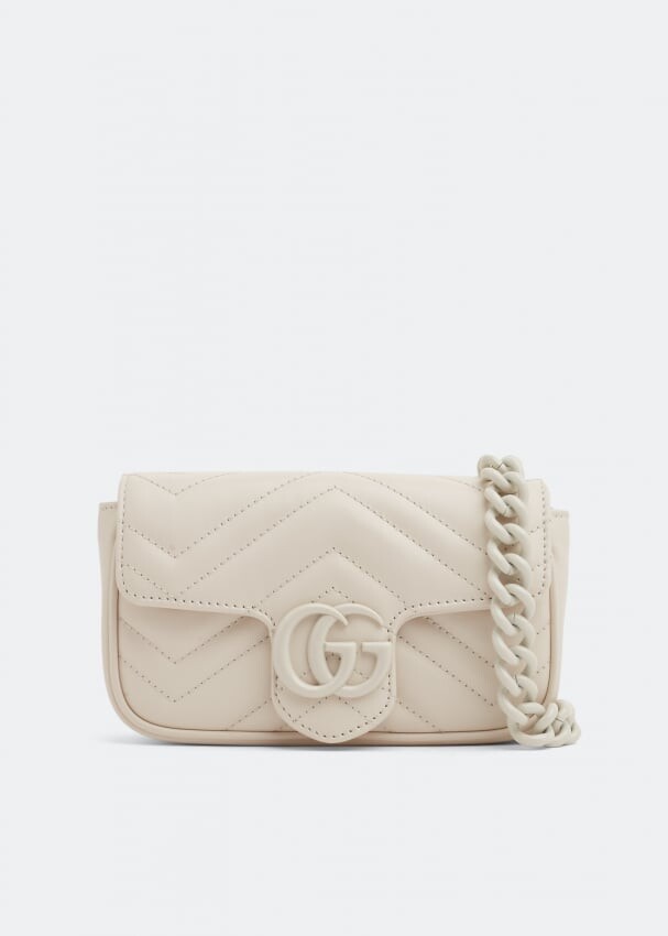 

Поясная сумка Gucci GG Marmont, белый