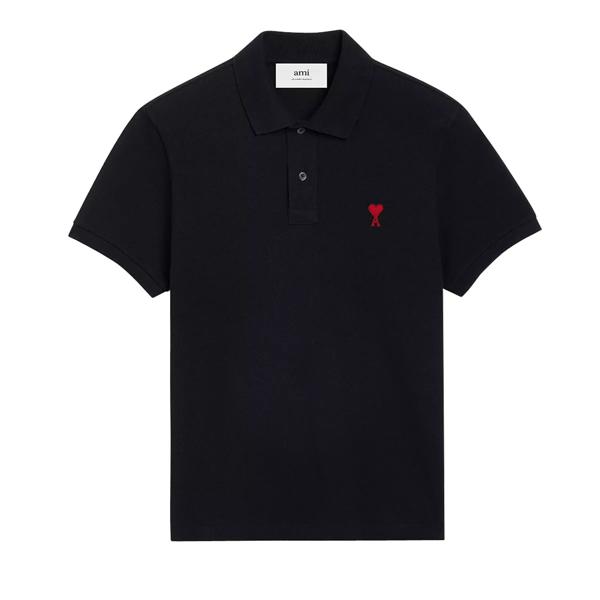 

Футболка polo 001 black Ami Paris, черный