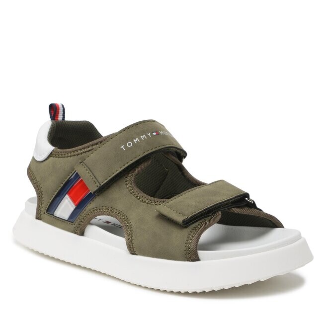 

Сандалии Tommy Hilfiger FlagVelcro Sandal, хаки