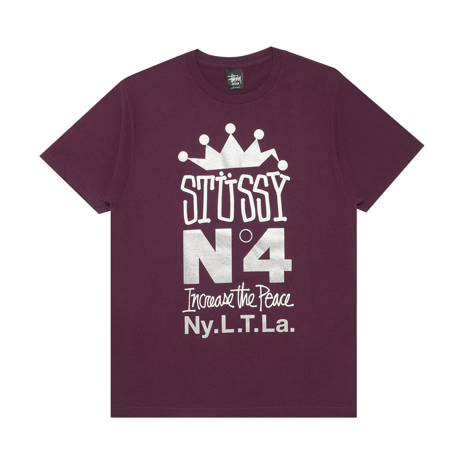 

Футболка Stussy Crown Stack, цвет Баклажан, Фиолетовый