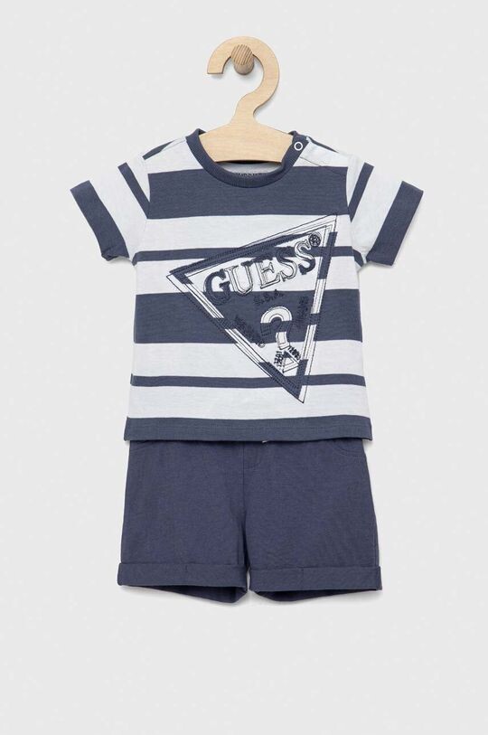 

Хлопковый костюм для новорожденных Guess, синий