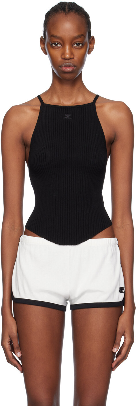 

Черная холистическая майка Courreges