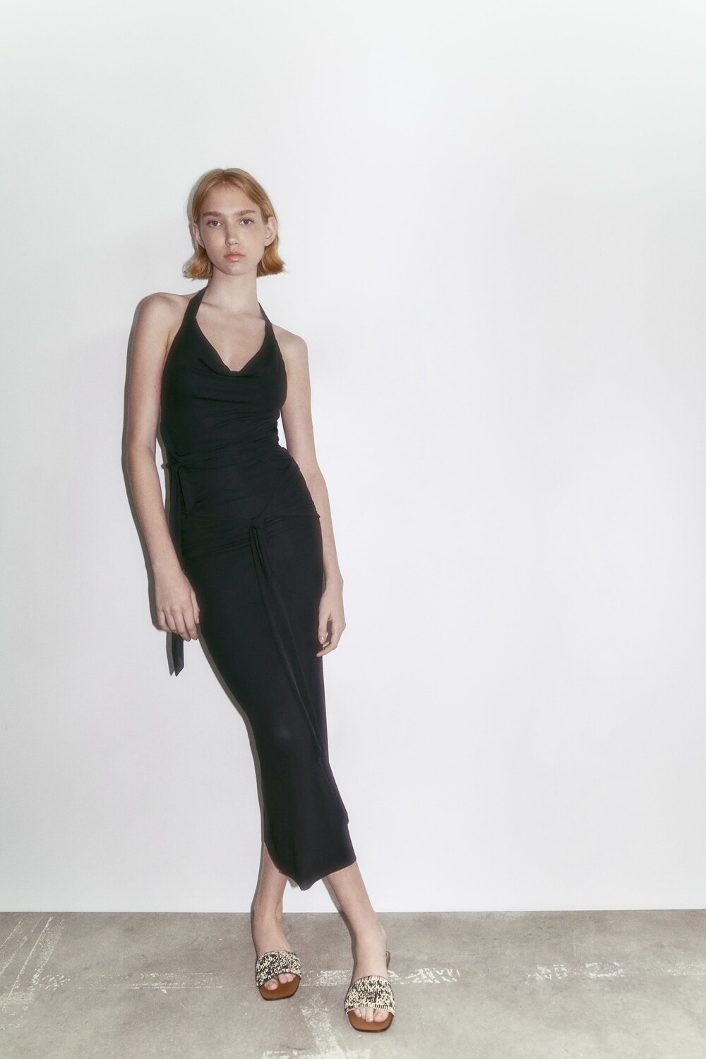 

Сандалии из тканя Zara, разноцветный