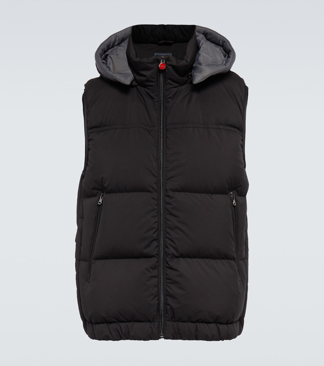 

Жилет с капюшоном Kiton, черный