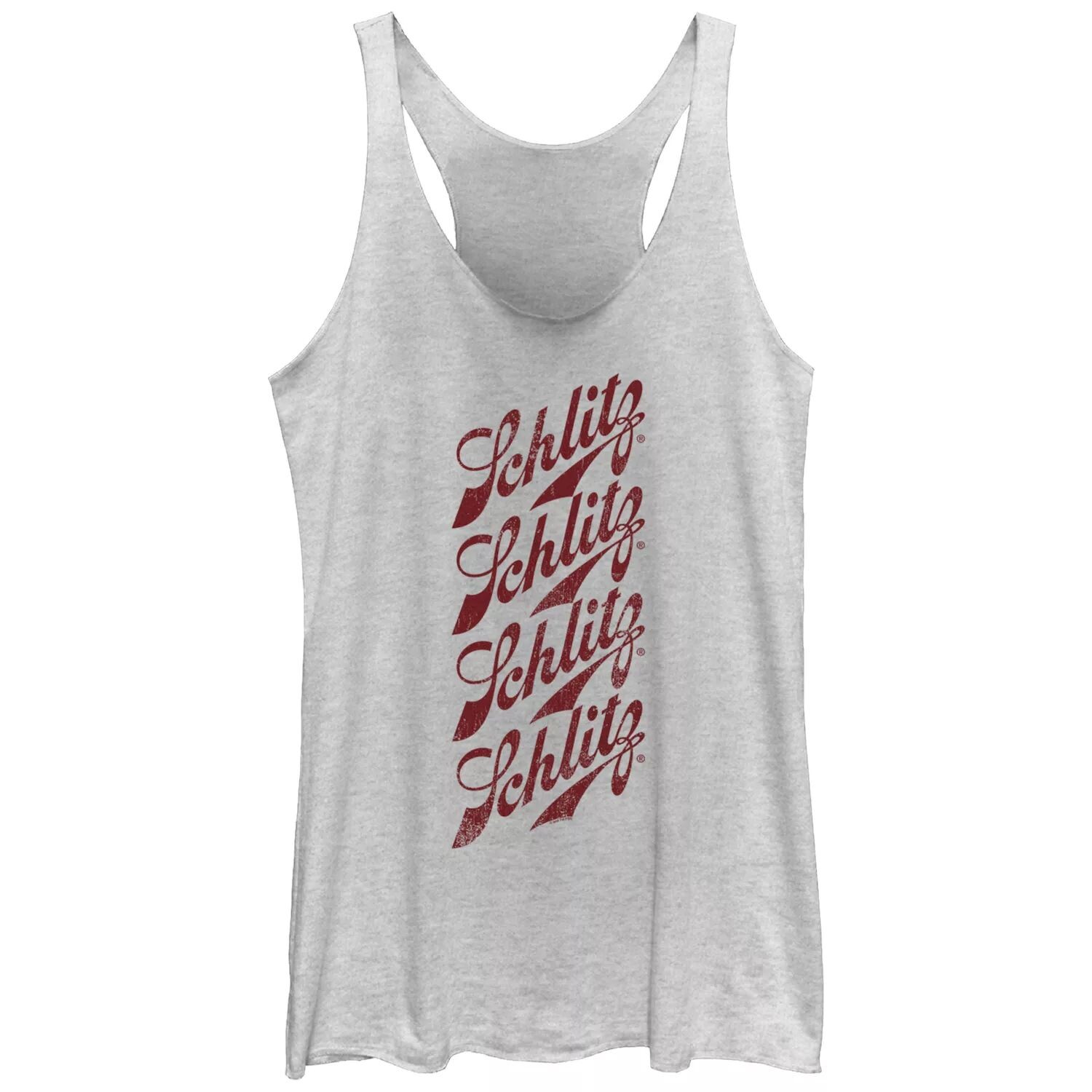 

Майка с рисунком Racerback Tri-Blend для юниоров Pabst Schlitz Logo Stack Licensed Character