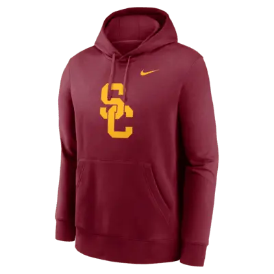 

Худи Nike USC Trojans Primetime Evergreen Club Primary Logo, цвет Crimson