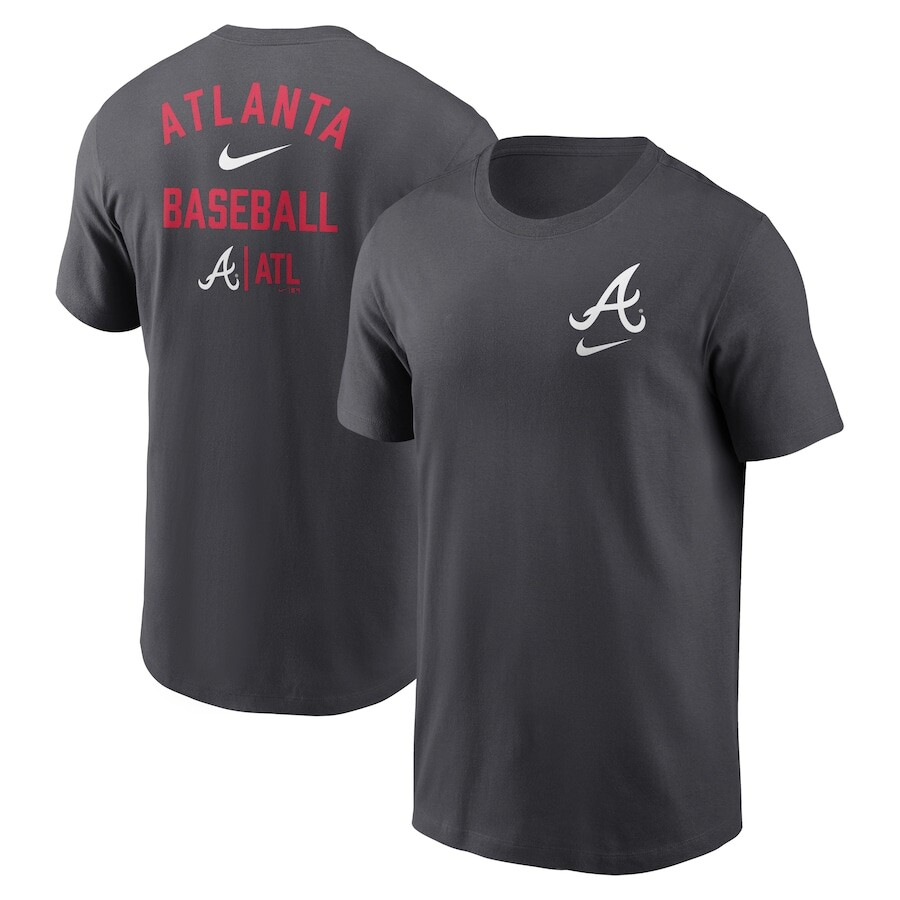 

Футболка с коротким рукавом Nike Atlanta Braves, угольный