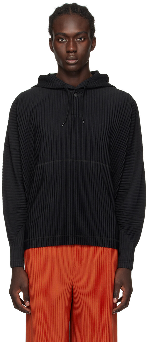 

Черное худи Monthly Color декабрь Homme Plisse Issey Miyake