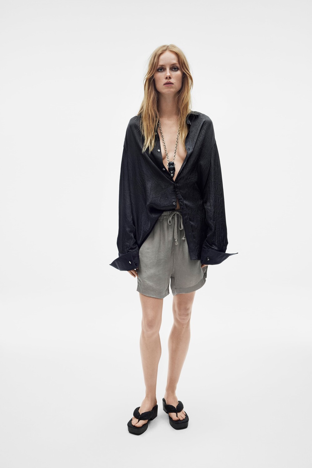 

Плавные шорты - ограниченная серия Zara, норка