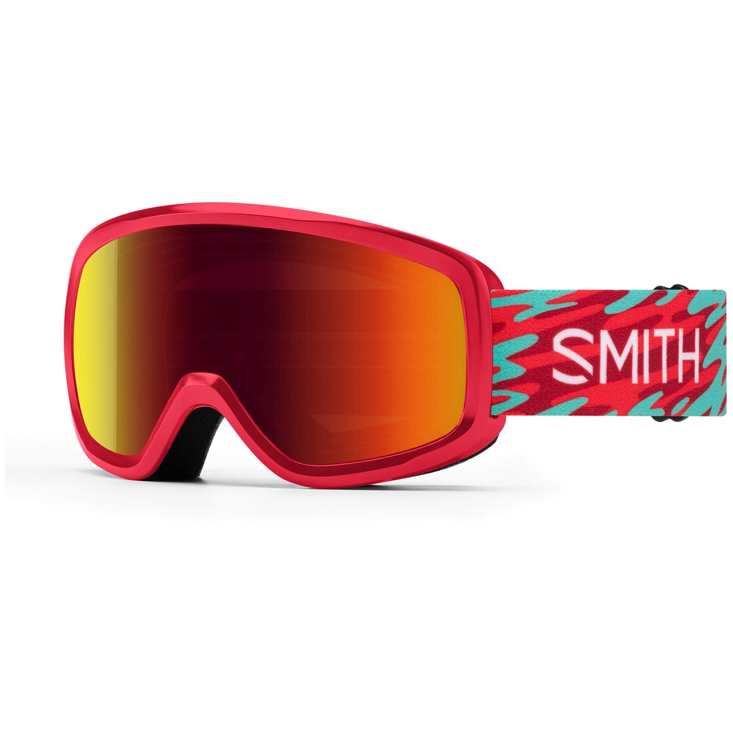 

Очки Smith Snowday, цвет Crimson Swirled/Red Sol-X Mirror